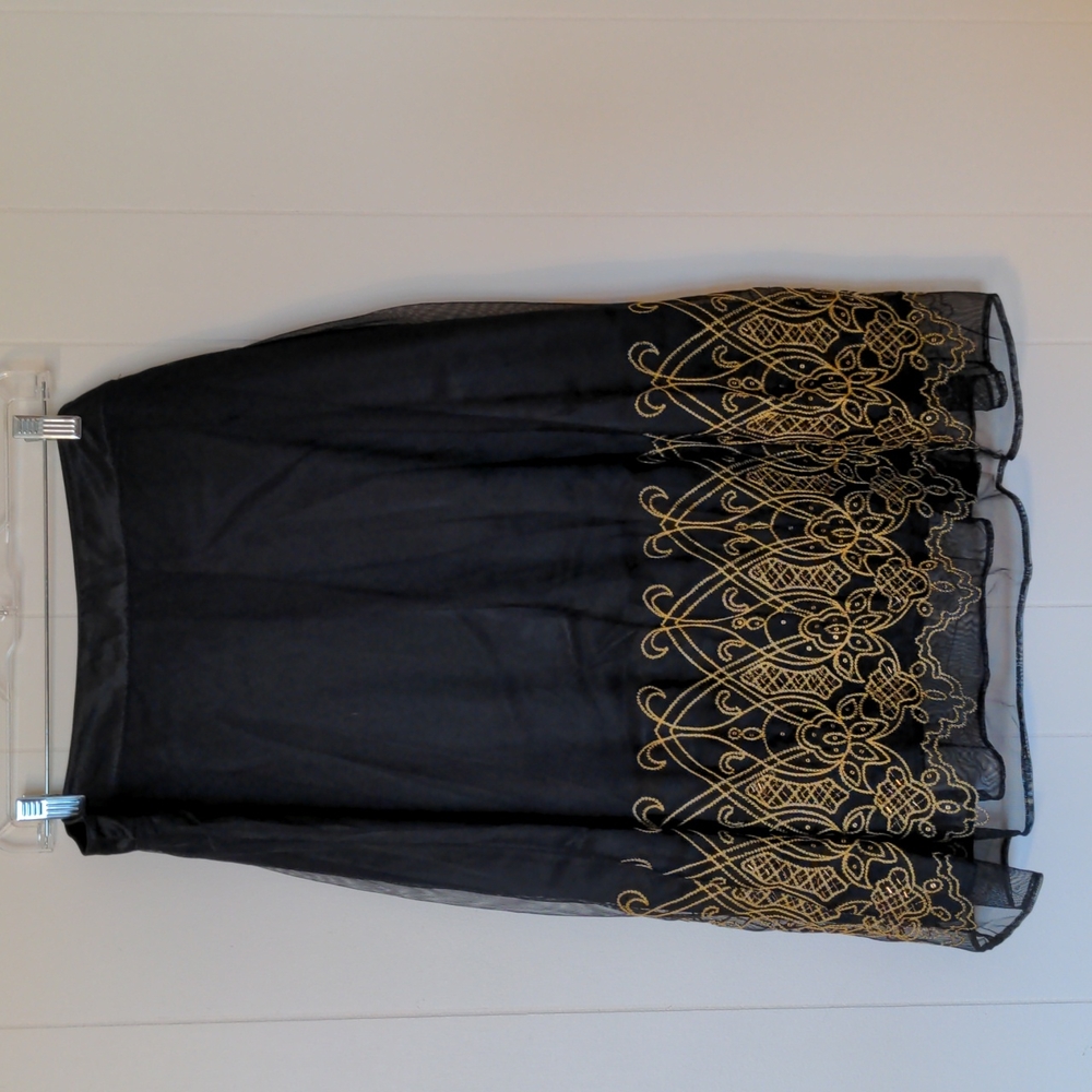 Black and gold skirt